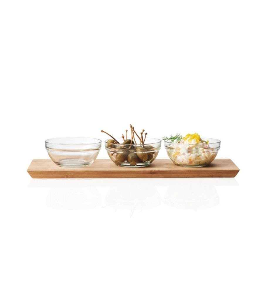 MONTANA - Plateau de service avec petites coupelles Brunch Transparent