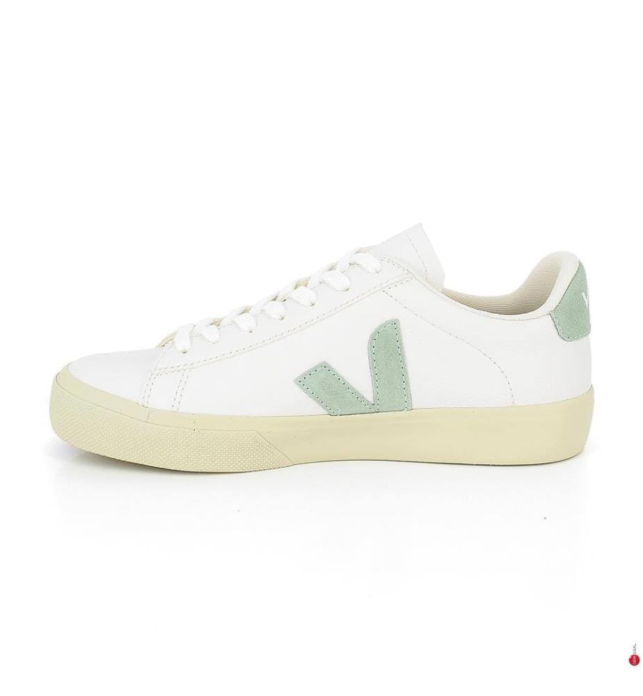 Baskets Campo Leather - Blanc et Vert Clair