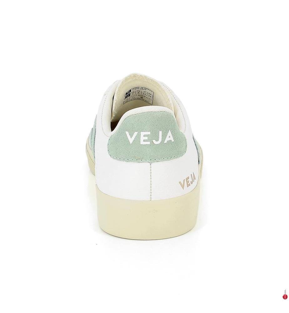 Baskets Campo Leather - Blanc et Vert Clair