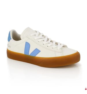 Baskets Campo Leather - Blanc et Bleu