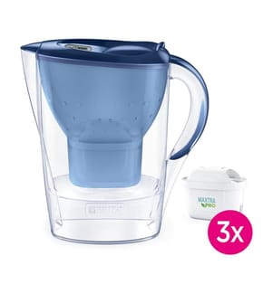 Carafe Filtrante Marella 2,4 L + 3 x Cartouches Maxtra Pro All-in-1 - Bleu