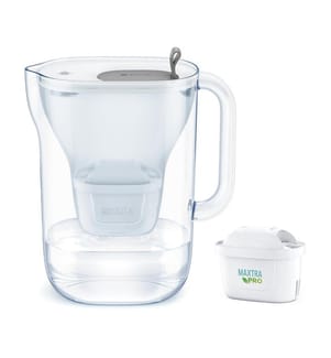 Carafe Filtrante Style 2,4 L + 1 x Cartouche Maxtra Pro All-in-1 - Gris Clair