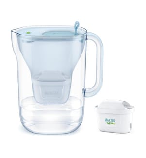 Carafe Filtrante Style eco 2,4 L + 1 x Cartouche Maxtra Pro All-in-1 - Bleu Clair