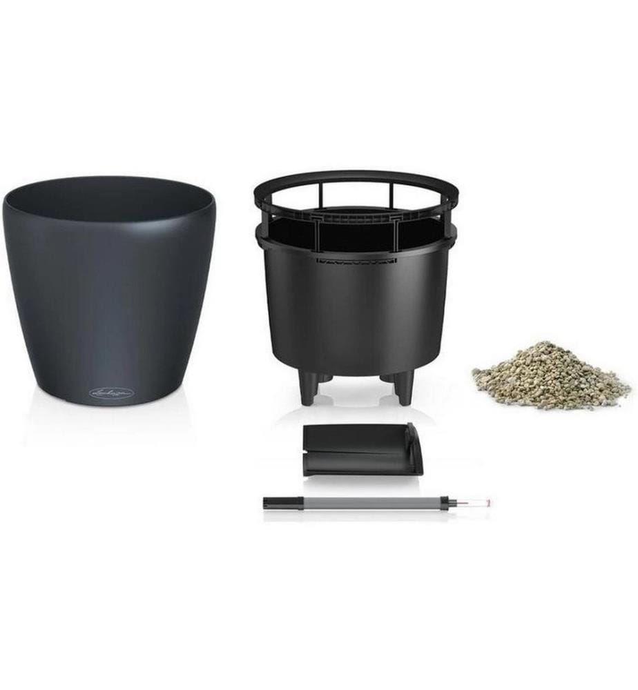 LECHUZA - Pflanzentopf CLASSICO Color LS 43 - Komplettset Sandbraun