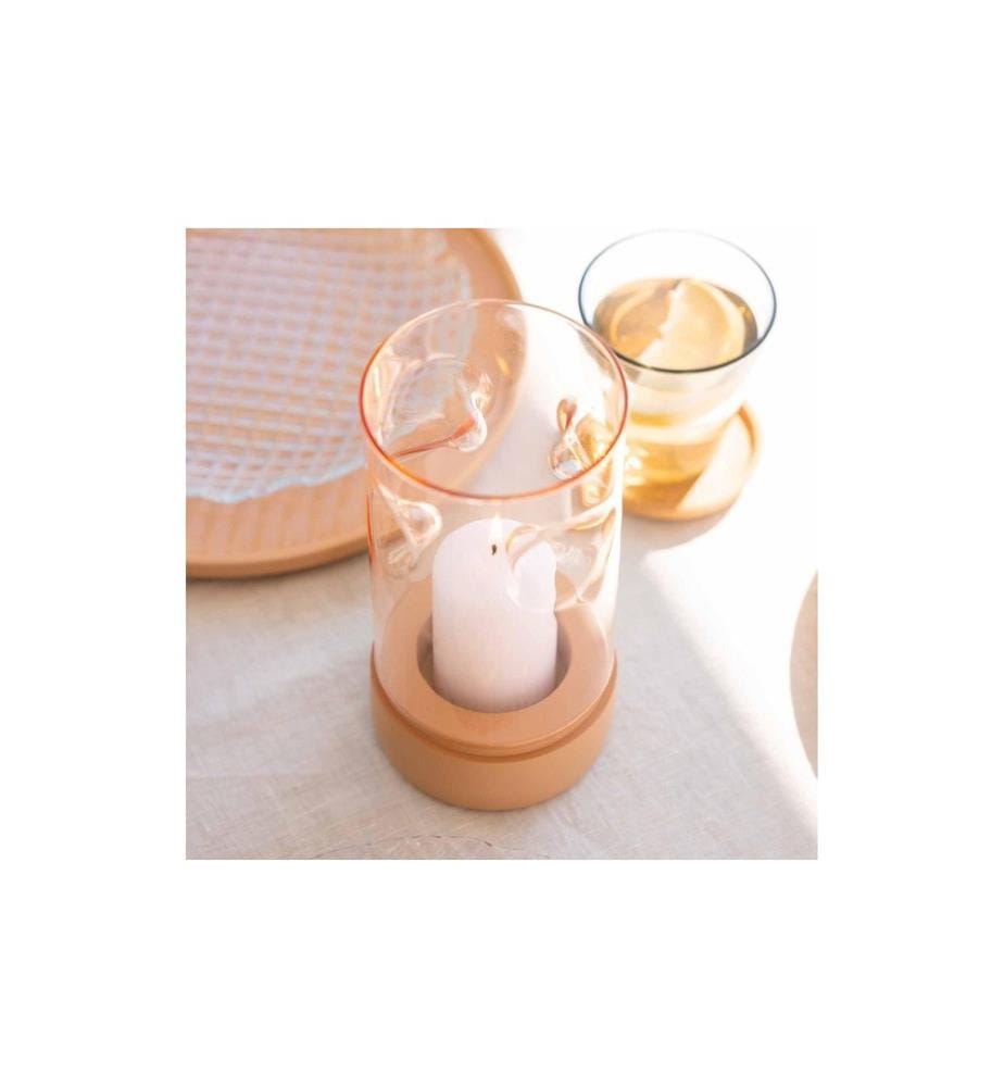 LEONARDO - Photophore Sole Abricot
