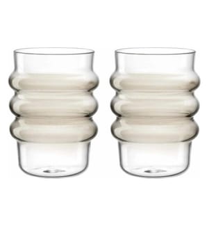LEONARDO - Trinkglas Sole 440 ml, 2 Stück, Taupe