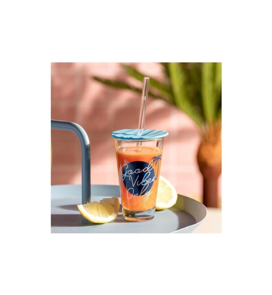 LEONARDO - Trinkglas Amalfi Good vibes 300 ml, 1 Stück, Transparent
