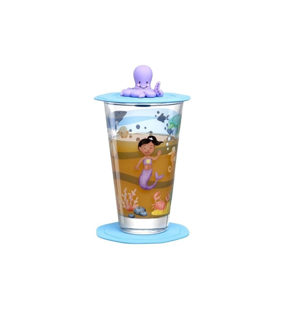 LEONARDO - Verre à boire pour enfants Avventura 300 ml, 3 pièces, mer