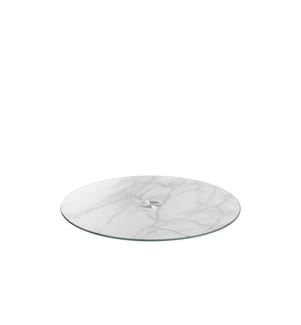 LEONARDO - Plat de service Aspect marbre Gris