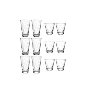 LEONARDO - Trinkglas Twist 515 ml, 1 Stück, Transparent