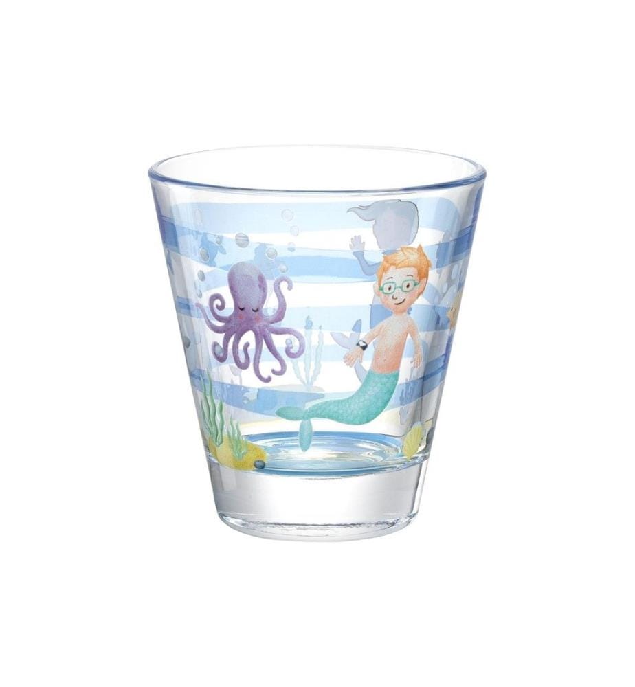 LEONARDO - Verre à boire pour enfants Avventura 215 ml, 6 pièces, Mer