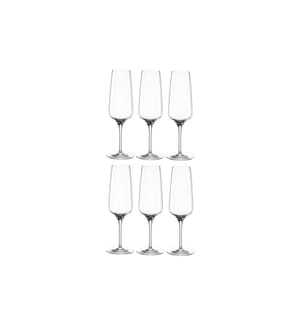 LEONARDO - Verre à champagne Cesti 240 ml, 6 Pièce/s, Gris/Transparent