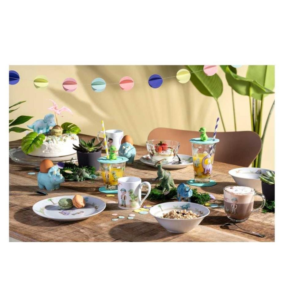 LEONARDO - Service de table pour enfants Avventura 3 pièces, Dinosaure