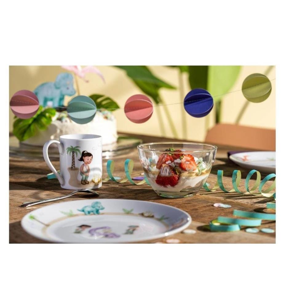 LEONARDO - Service de table pour enfants Avventura 3 pièces, Dinosaure