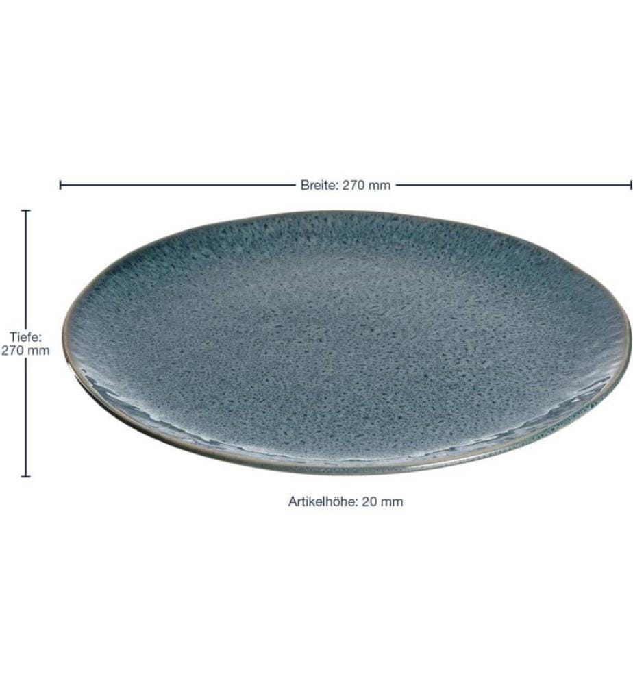 LEONARDO - Assiette non décorative Matera Ø 27 cm, 6 Pièce/s, Bleu