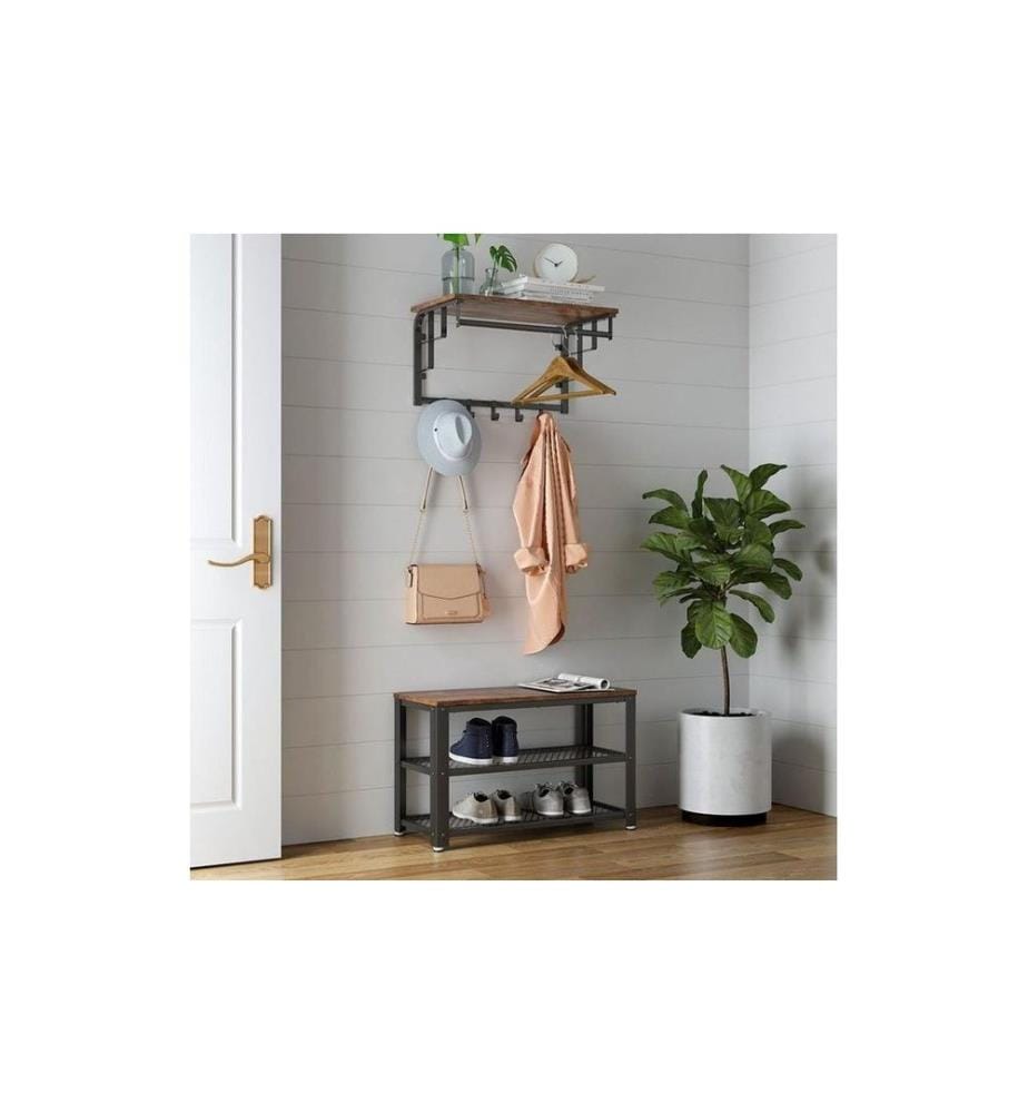 Tabouret à Chaussures, étagère à Chaussures Avec 2 étagères