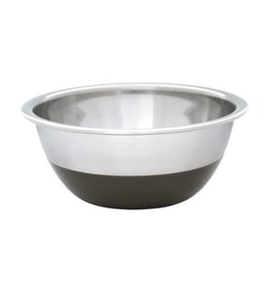 Bol de travail en acier inoxydable 25 cm - Noir et Argenté