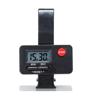 Minuteur de cuisine mobile avec pince - noir