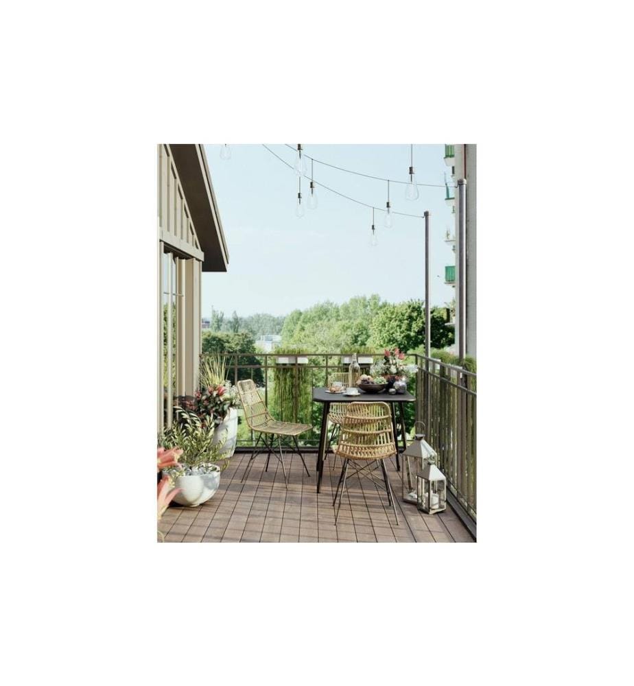Kare Laterne Giardino 4-teilig, 71 cm, Silber