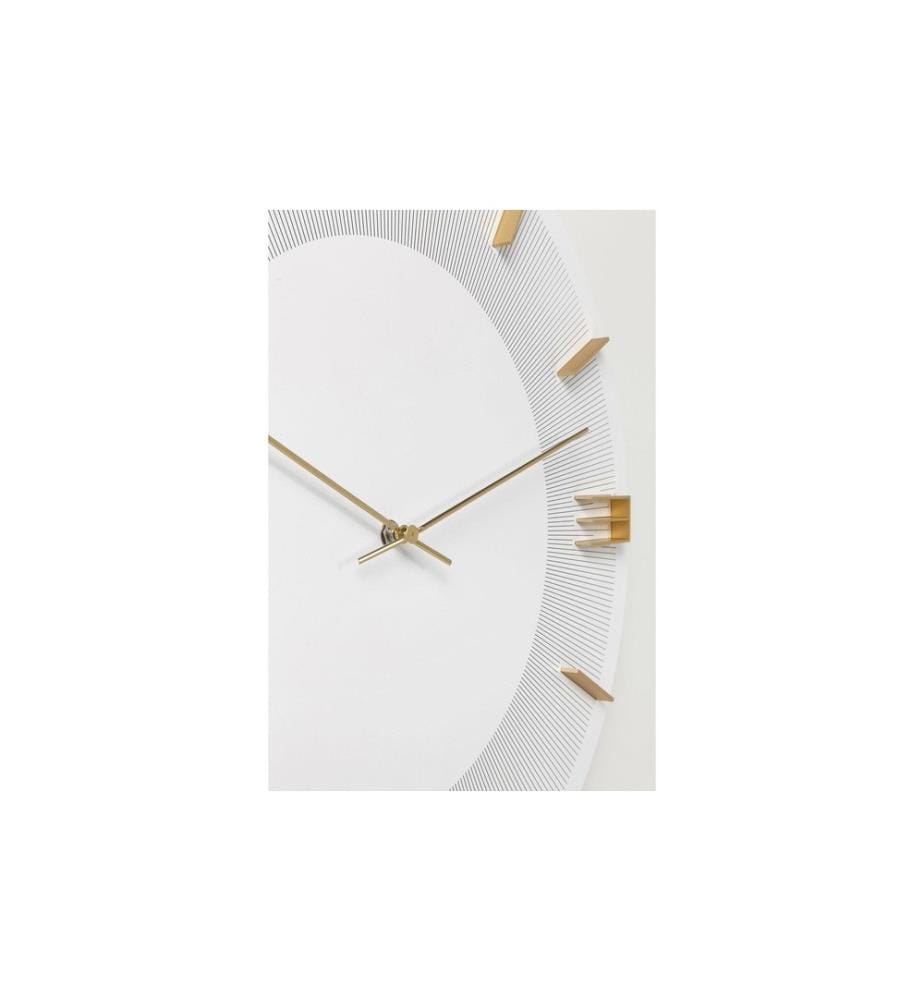 Kare Wanduhr Leonardo Ø 49 cm, Weiss