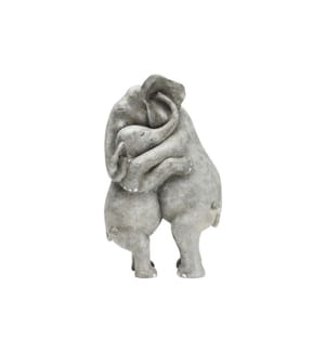 Kare Figure décorative Elephant Hug Gris