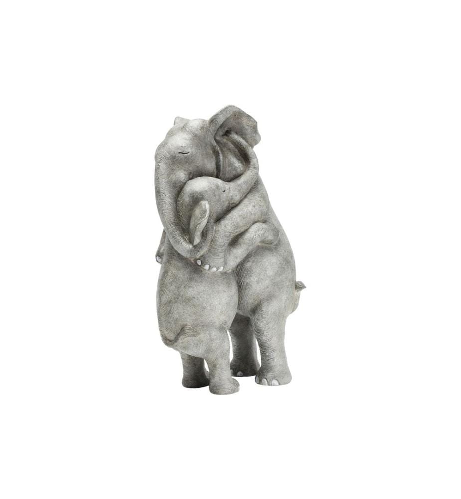 Kare Dekofigur Elephant Hug Grau