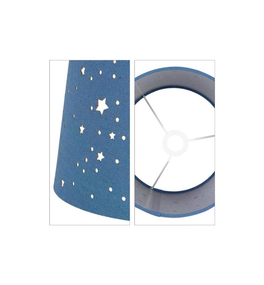 RELAXDAYS - Lampe de table Étoiles Bleu foncé
