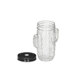 RELAXDAYS - Pichet à boire Cactus 500 ml, 8 pièces