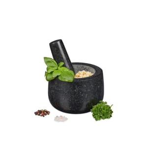 RELAXDAYS - Mortier et pilon 12 cm, Granit