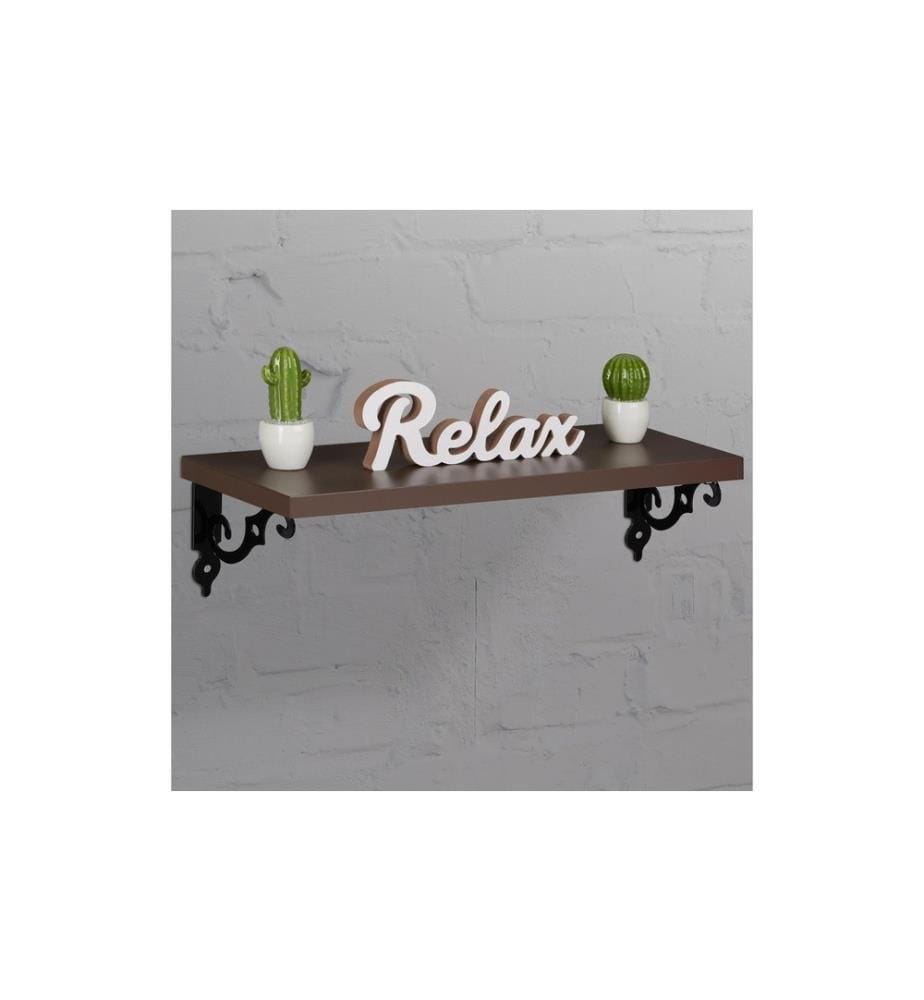 RELAXDAYS - Support d'étagère Antique Set de 6, 11 x 14 cm, Noir