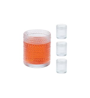 RELAXDAYS - Verre Lot de 4, transparent, 410 ml