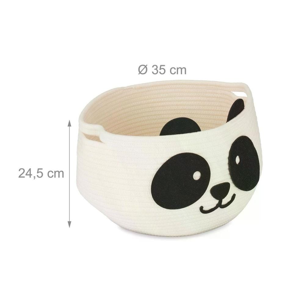 RELAXDAYS - Panier à jouets Feutre Panda