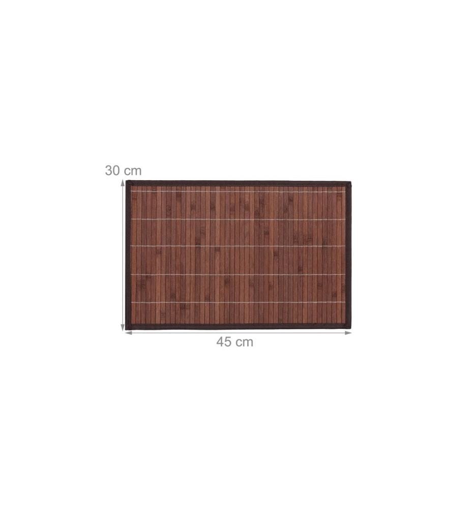 RELAXDAYS - Set de table Bambou 45 x 30 cm, marron, 4 pièces