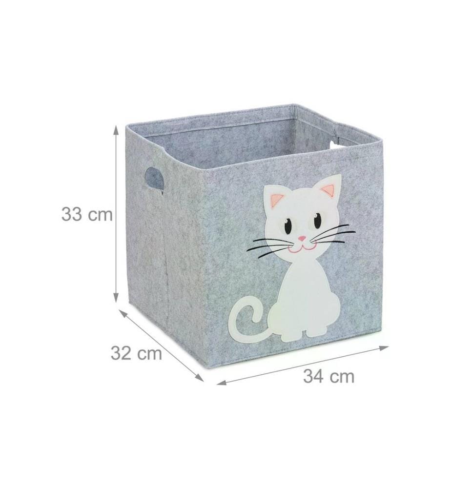 RELAXDAYS - Panier à jouets Chat