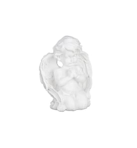 RELAXDAYS - Figure décorative Ange de la fosse en prière Blanc