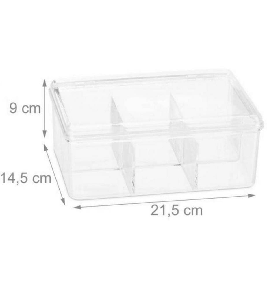 RELAXDAYS - Teebeutel-Box Transparent