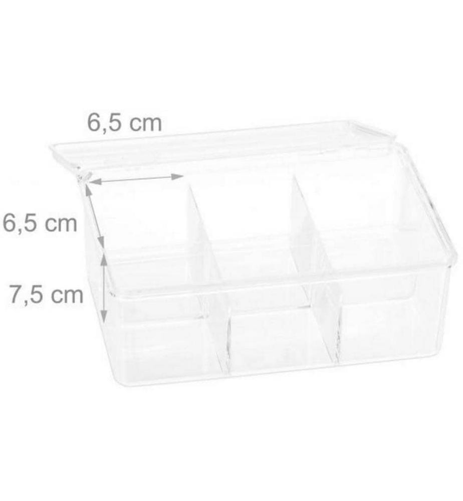 RELAXDAYS - Teebeutel-Box Transparent