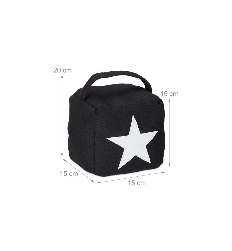 RELAXDAYS - Protection de porte Étoile Noir