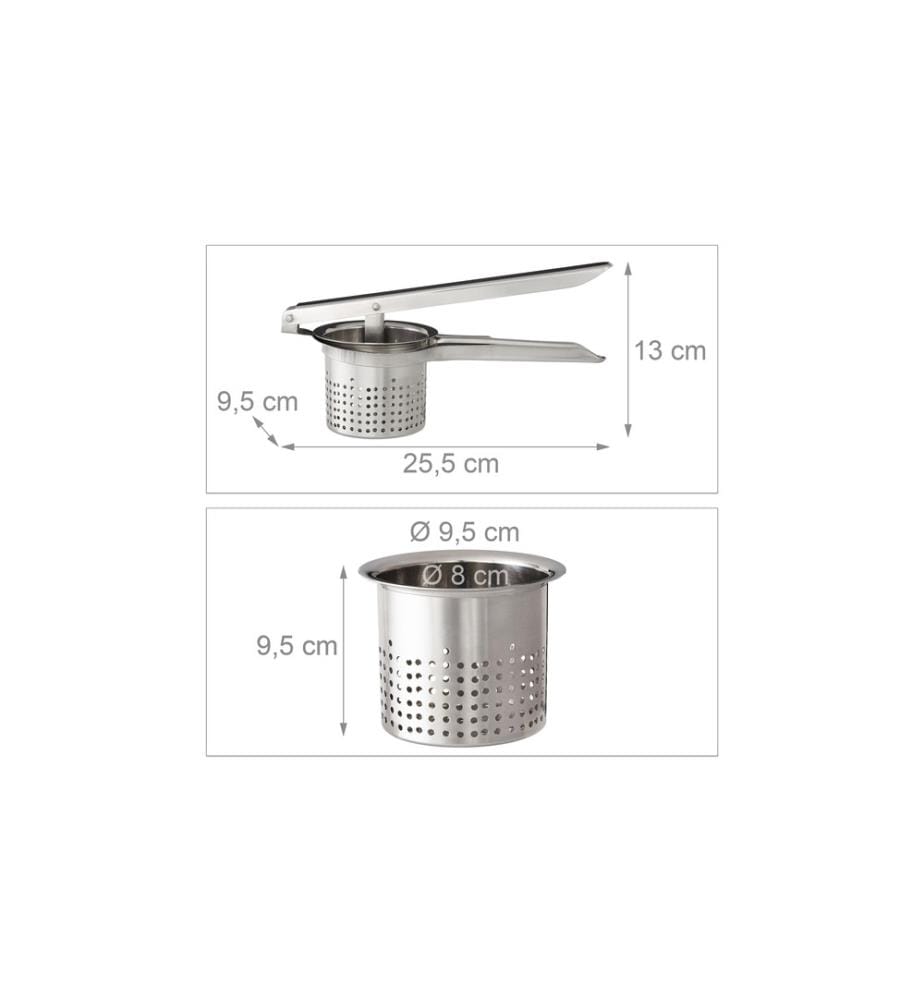 RELAXDAYS - Presses à Spätzle et à purée Argent