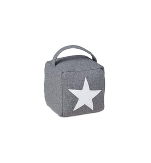 RELAXDAYS - Protection de porte Étoile Gris