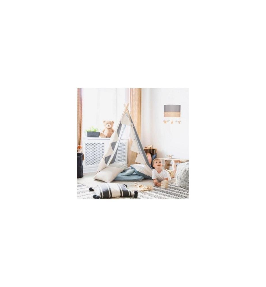 RELAXDAYS - Lampe suspendue Ciel Gris/rose/blanc