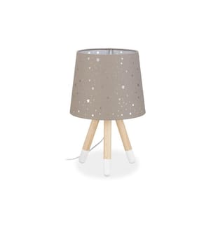 RELAXDAYS - Lampe de table Étoiles Gris
