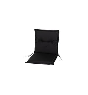 COCON - Coussin de chaise à dossier bas Outdoor 97 x 50 x 5 cm, Noir