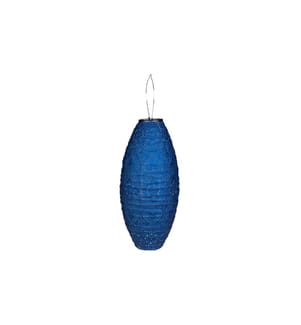 COCON - Lampion LED Solaire Ellipse, Bleu foncé