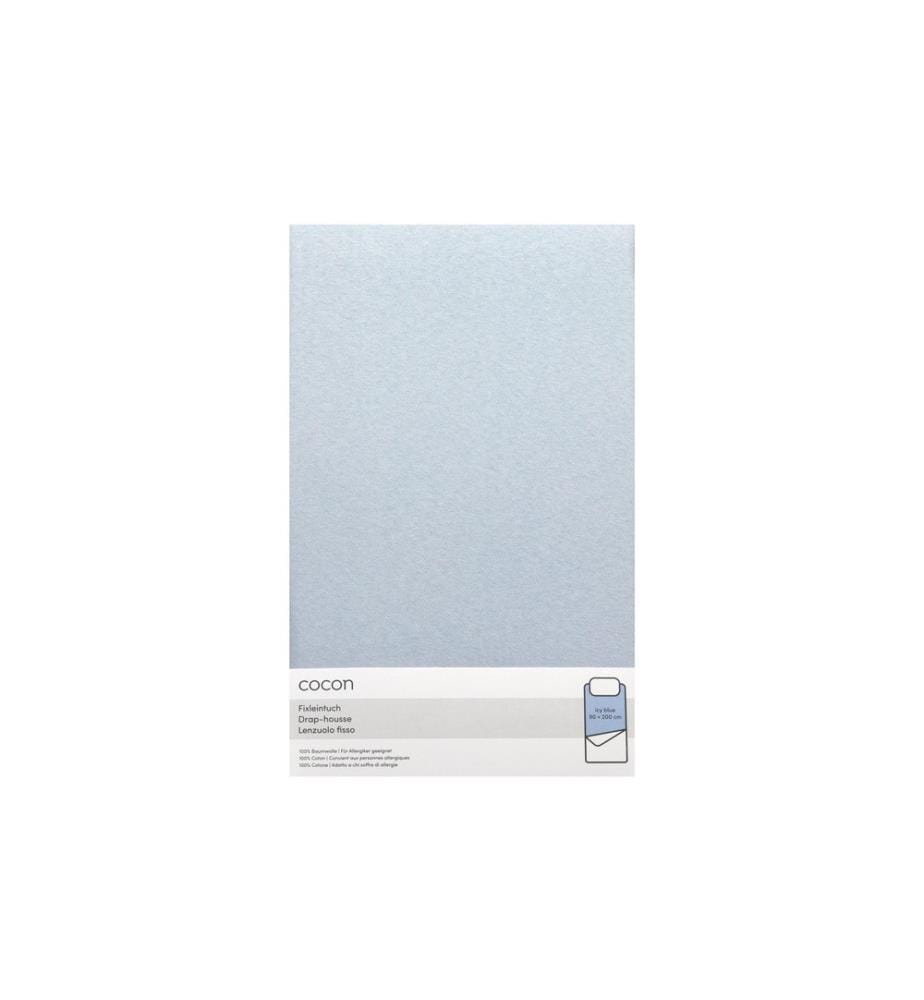 COCON - Fixleintuch 90-100 x 200 cm, Eisblau