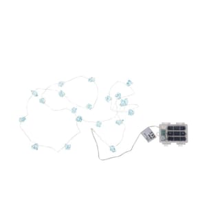 COCON - Guirlande lumineuse LED paillettes, Bleu, 1.9 m