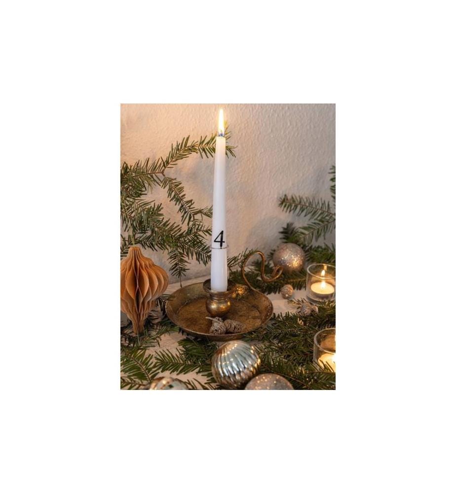 COCON - Set de 6 suspensions pour décoration de Noël, Marron clair