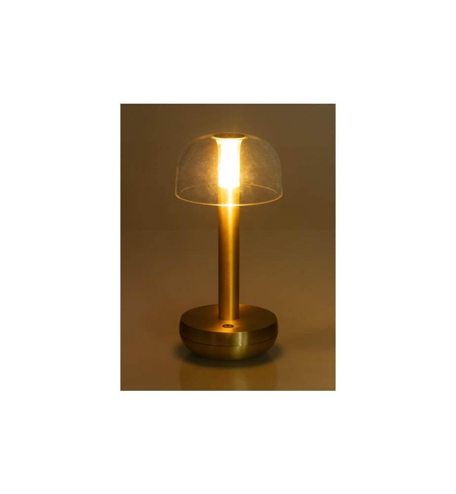 COCON - Lampe de table USB champignon, Or