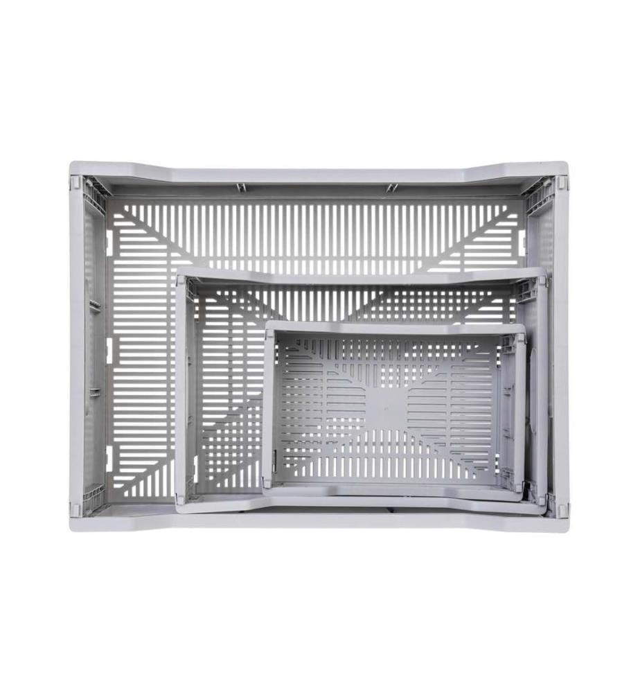 COCON - Boîte pliante 40 x 30 x 15.5 cm, Gris