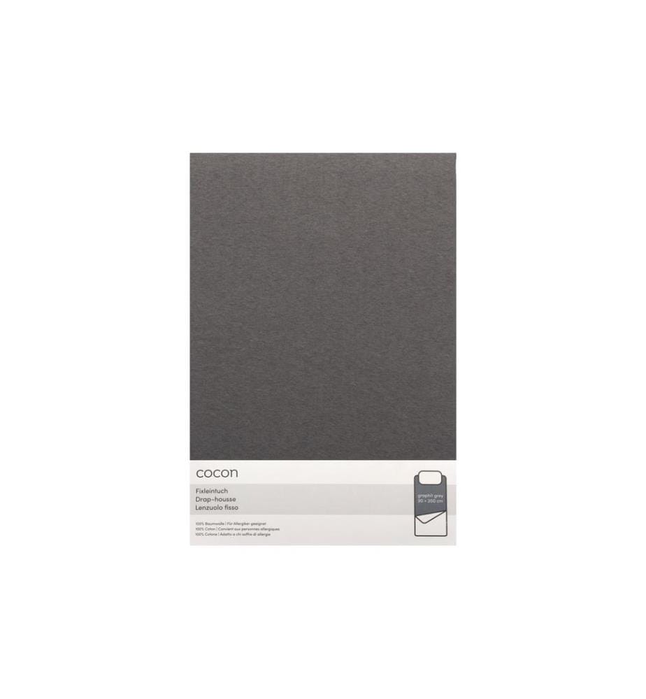 COCON - Fixleintuch 90-100 x 200 cm, Graphit